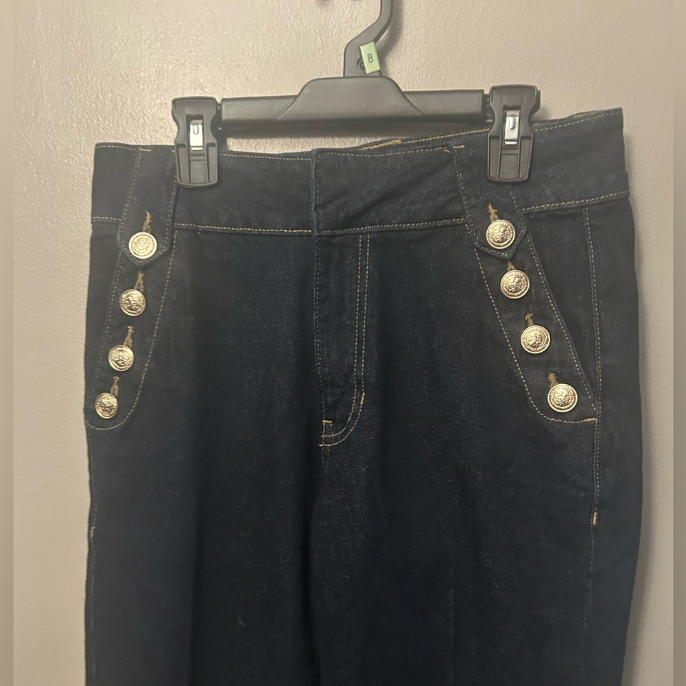 Autres Filles Women's Flare Jeans - dark blue military inspired - Picture 3 of 12